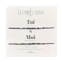Bracelet Duo Morse 'Toi et moi' Argenté & Doré - Les Mots Doux