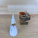 Bague Ladakhi Argent Plaqué Or & Labradorite - Muja Juma