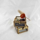 Bague Ladakhi Argent Plaqué Or & Agate Verte - Muja Juma