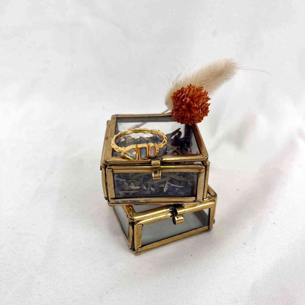 Bague Awa Argent Plaqué Or & Labradorite - Muja Juma