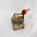 Bague Ladakhi Argent Plaqué Or & Labradorite - Muja Juma