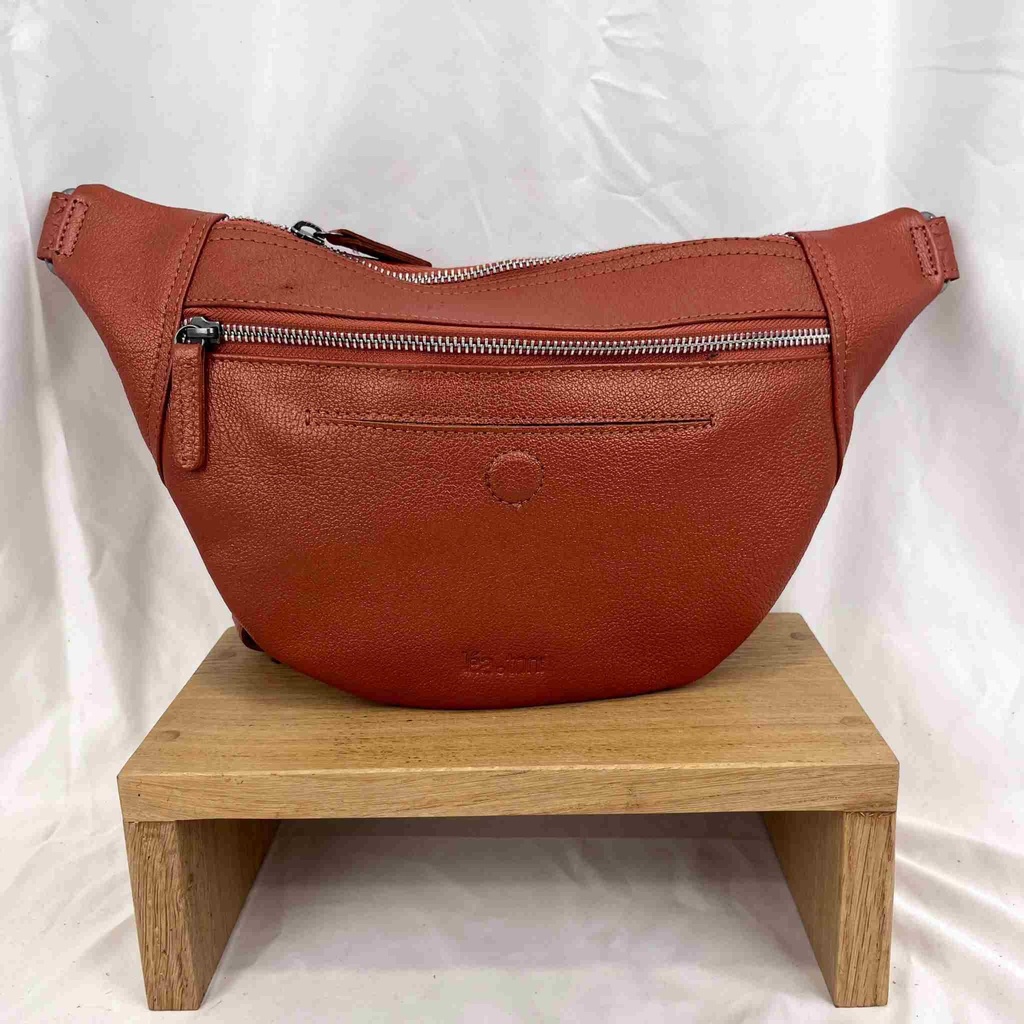 Sac Banane 'Rosy' Terracotta (Métalisé) - Léa Toni