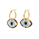 Boucles d'Oreilles 'Œil Bleu' - Coucou Suzette