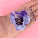 Pince à Cheveux 'Pensée Mauve' - Coucou Suzette