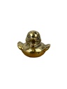 Statuette Petit Caneton en Bronze - 4 cm - Finition Dorée
