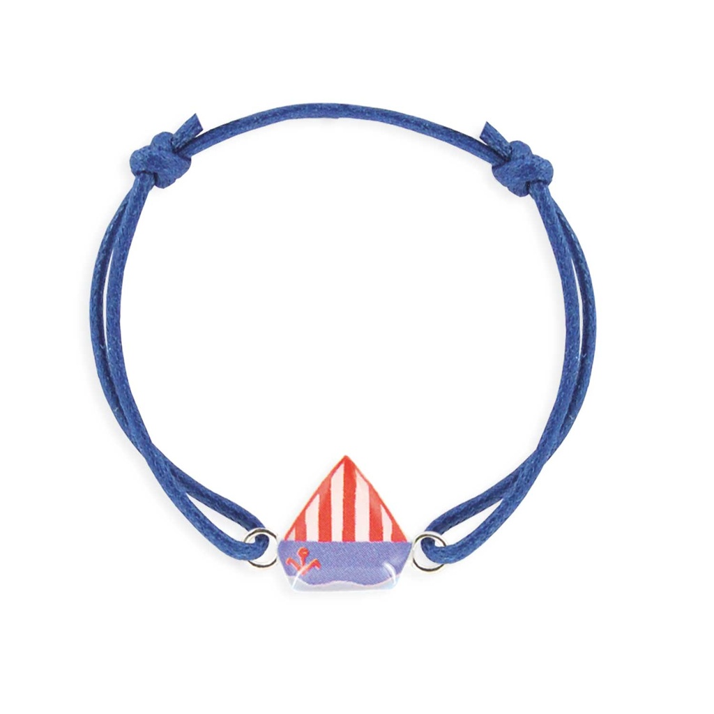 Bracelet Lacet Garçon 'Voilier'  -  Ribambelle