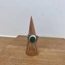 Bague Touareg Argent 925 & Agate Verte [2794]