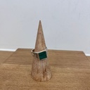 Bague Touareg Argent 925 & Malachite [2810]