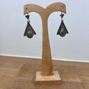 Boucles d'oreilles Touareg Argent 925 & Jade [1525]