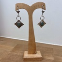 Boucles d'oreilles Touareg Argent 925 & Jade [1527]