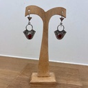 Boucles d'oreilles Touareg Argent 925 & Cornaline [1534]