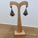 Boucles d'oreilles Touareg Argent 925 & Cornaline [1535]