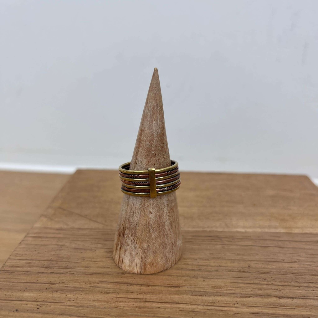 Bague Touareg aux multiples anneaux en Bronze [2895]