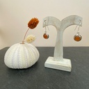 Boucles d'oreilles Argent 925 & Cornaline [1625]