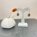 Boucles d'oreilles Argent 925 & Mokaïte [1649]