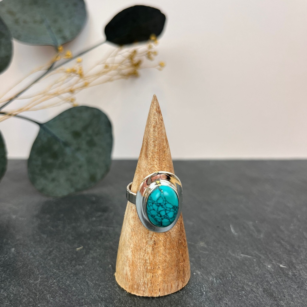 Bague Argent 925 & Turquoise [2991]