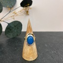 Bague Argent 925 & Agate Bleue [3002]