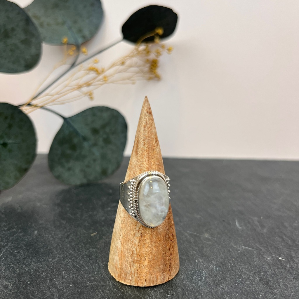 Bague Argent 925 & Pierre de Lune [3017]