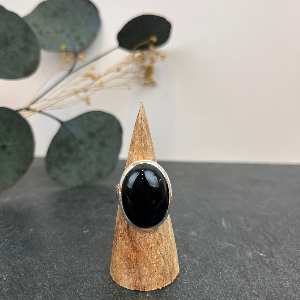 Bague Argent 925 & Onyx [3021]
