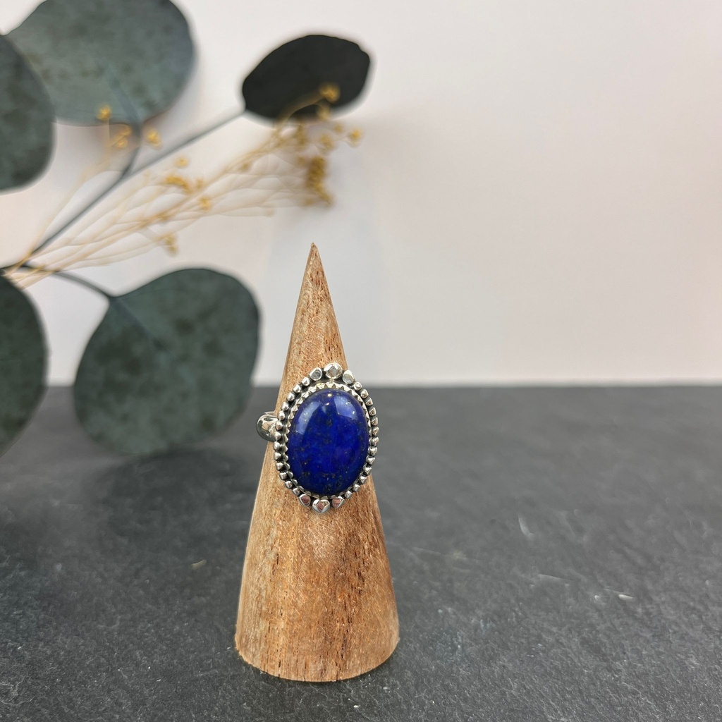 Bague Argent 925 & Lapis Lazuli [3044]