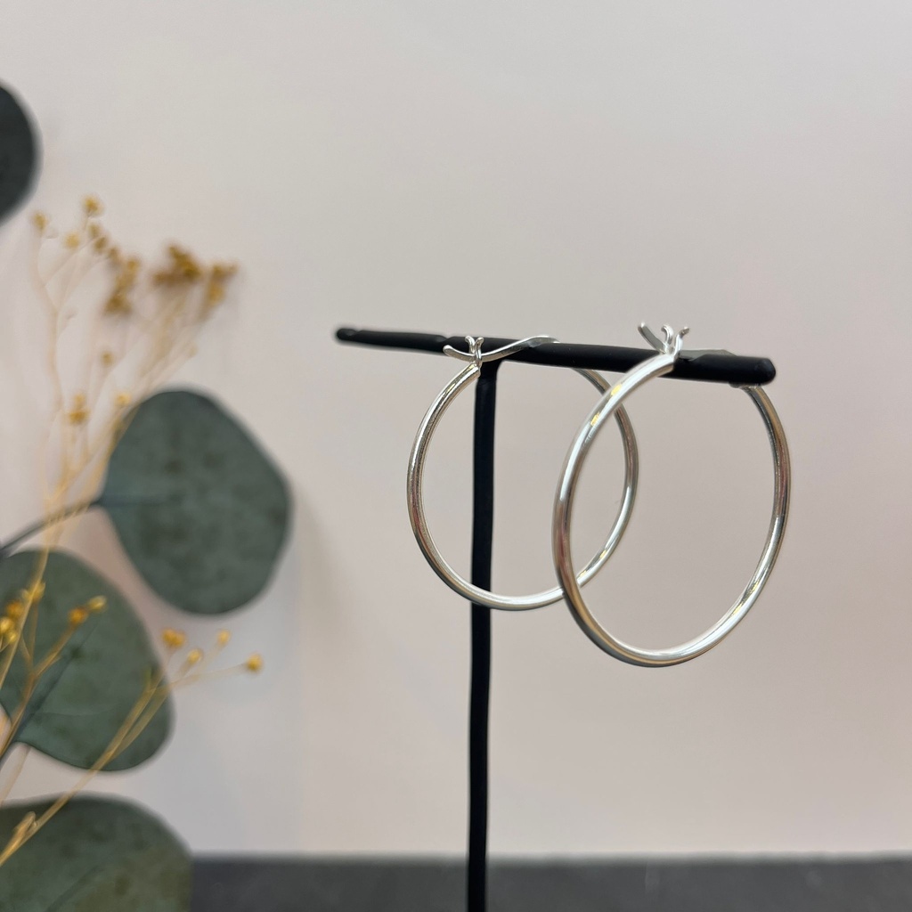 Boucles d'oreilles créoles Argent 925 [1683]