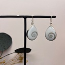 Boucles d'oreilles Argent 925 & Œil de Sainte-Lucie [1702]