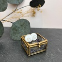 Boucles d'oreilles Argent 925 & Œil de Sainte-Lucie [1703]