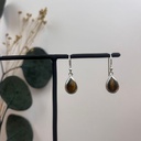 Boucles d'oreilles Argent 925 & Œil de Tigre [1711]