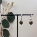 Boucles d'oreilles Argent 925 & Œil de Tigre [1712]