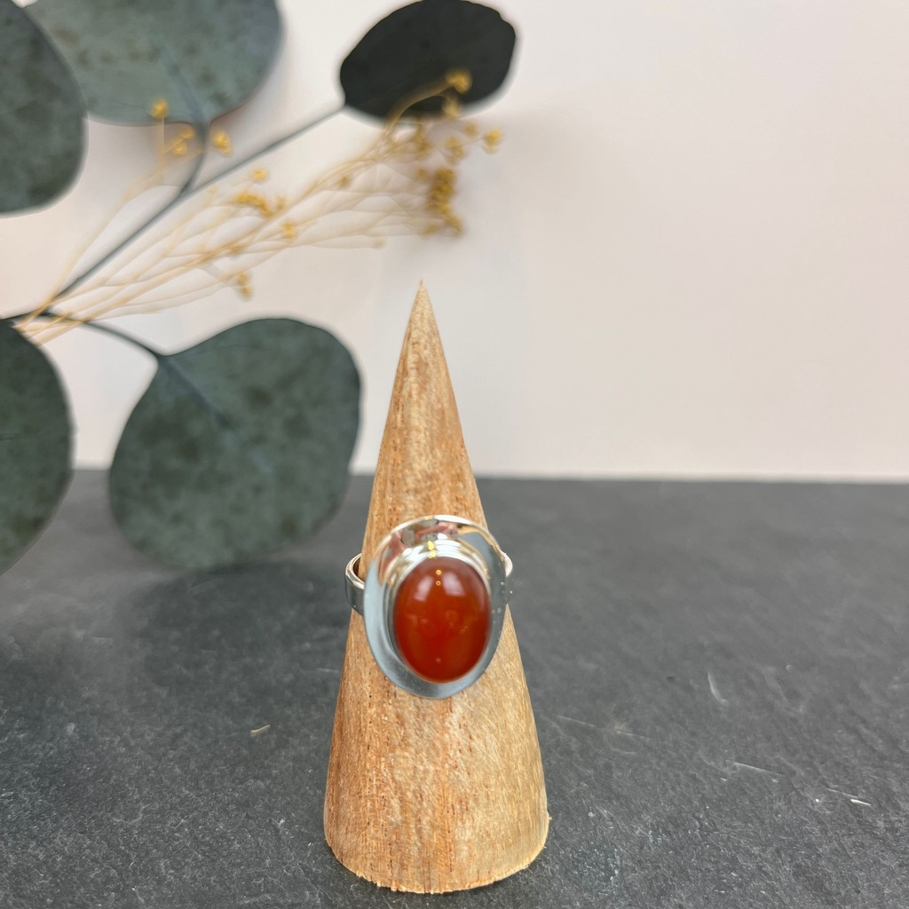 Bague Argent 925 & Cornaline [3010]