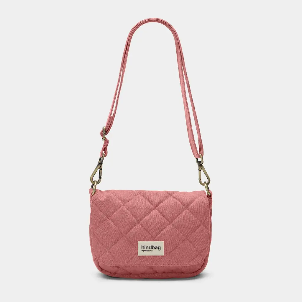 [HIND-7HINDMARGAULT_RB_M] Sac à main 'Margault' – Rose blush matelassé – Hindbag