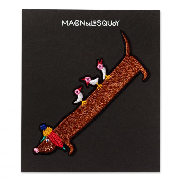 Ecusson 'Teckel et Moineaux' - Macon & Lesquoy