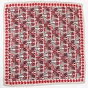 Foulard 'Caraibes' Rouge - Soie - Les Belles Vagabondes