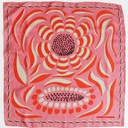 Foulard 'Forget-me-not' Rose - Soie - Les Belles Vagabondes