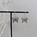 Boucles d'oreilles 'Papillon' Argent 925 - Nacre [1726]