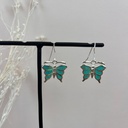 Boucles d'oreilles 'Papillon' Argent 925 - Turquoise [1730]