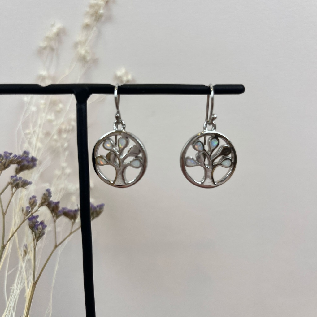 Boucles d'oreilles 'Arbre de Vie' Argent 925 [1736]