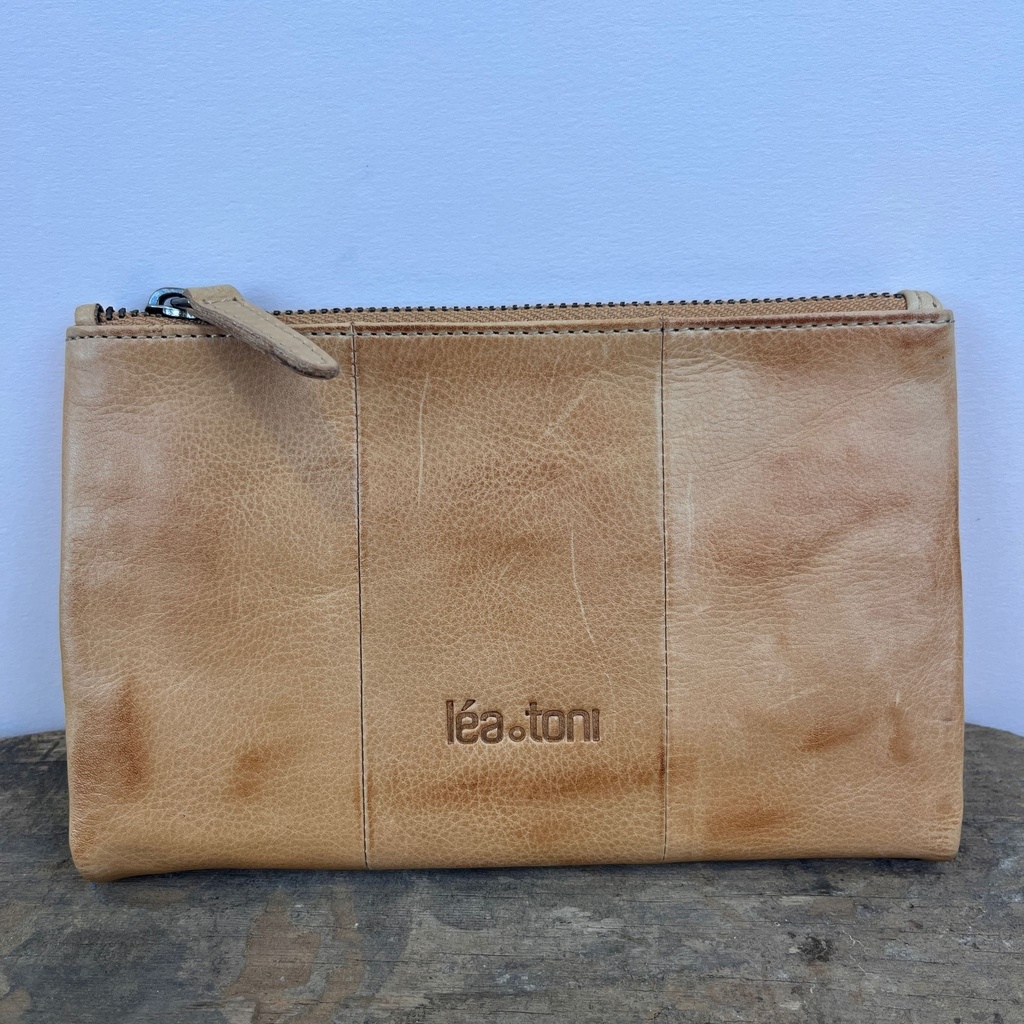 Portefeuille 'Zoa B' Sable - Léa Toni