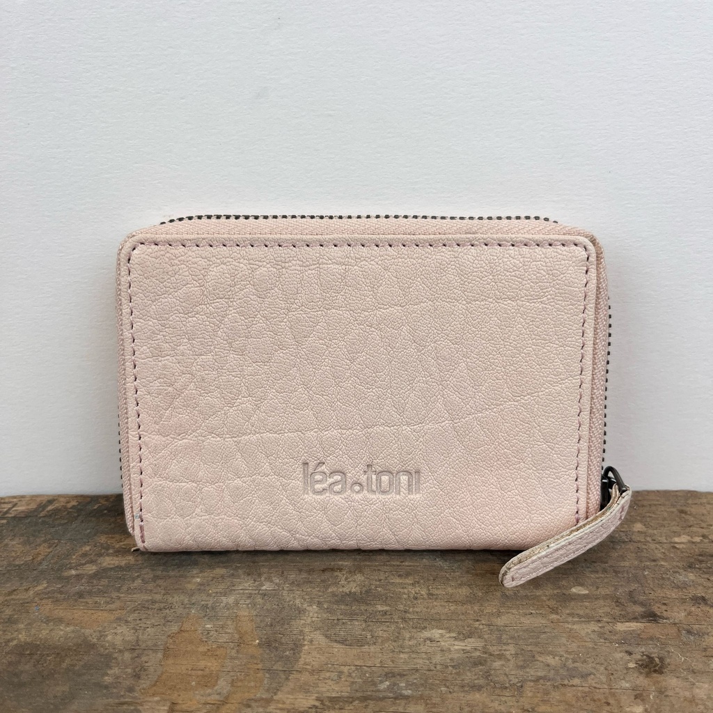 Portefeuille 'Alya' Rose poudré - Léa Toni