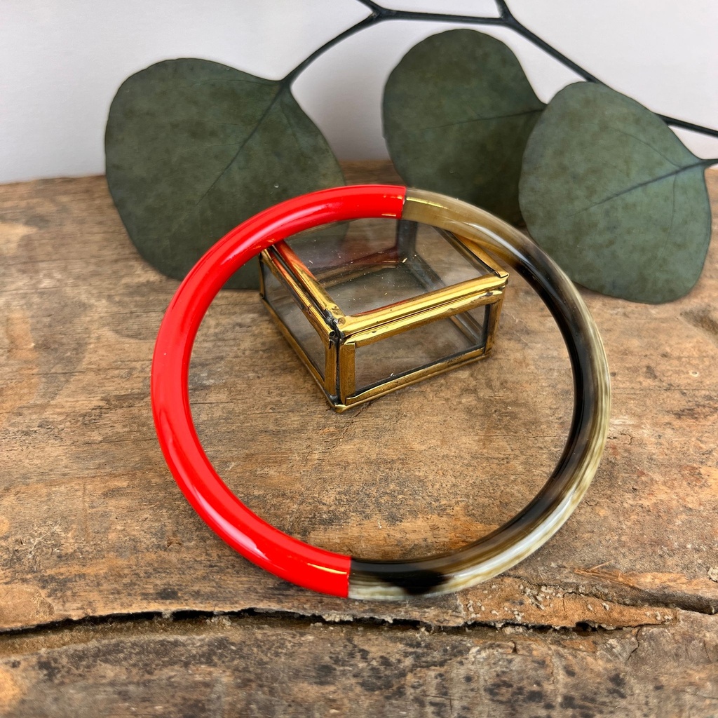 Jonc - Rouge - Medium - Corne de buffle & laque - Soyang