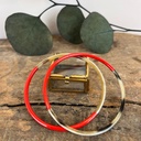 Jonc - Rouge - Medium - Corne de buffle & laque - Soyang