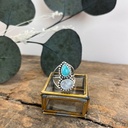Bague Argent 925 - Turquoise & Pierre de Lune [3058]