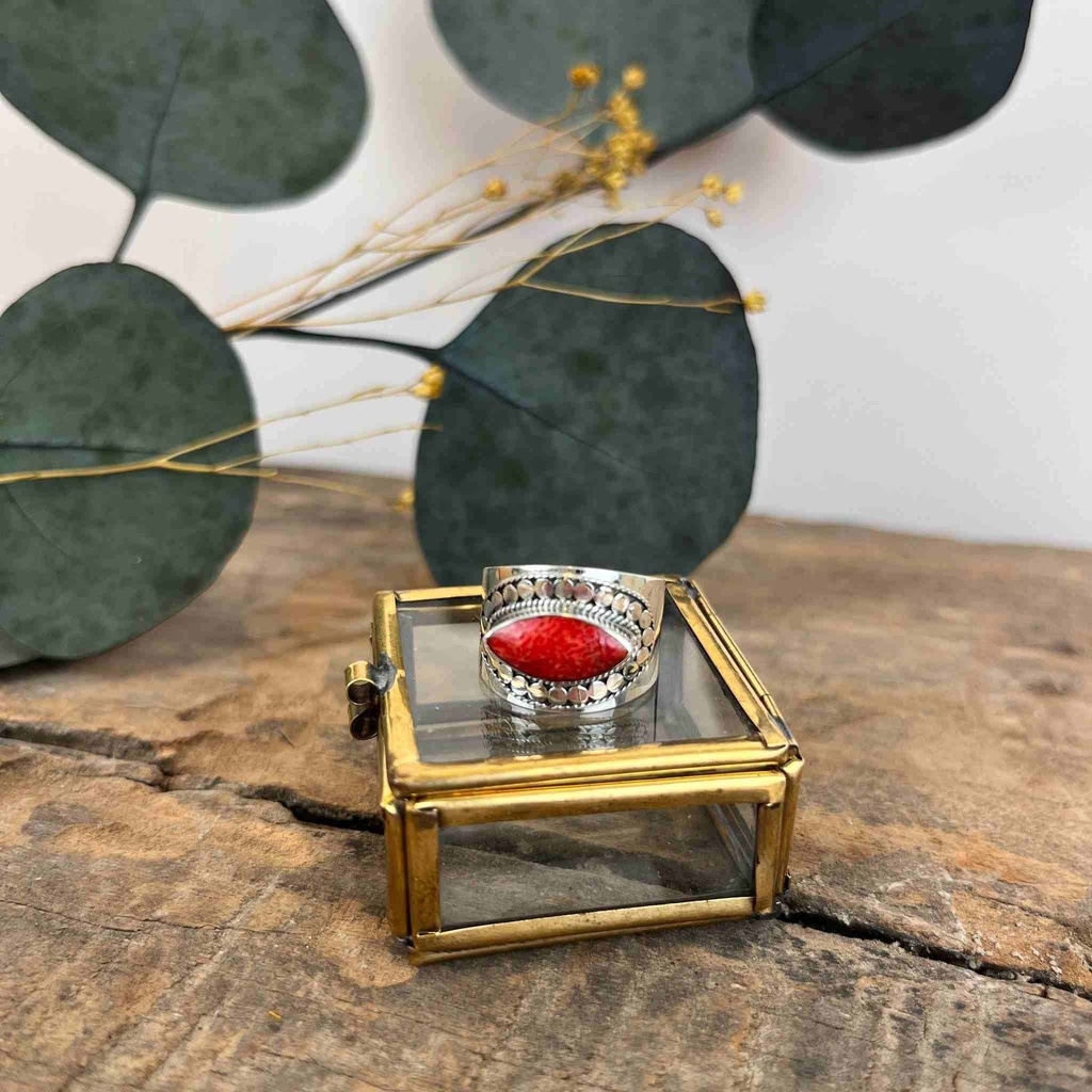 Bague Argent 925 - Corail [3091]