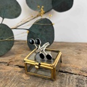 Bague Argent 925 - Coquillage Noir [3098]