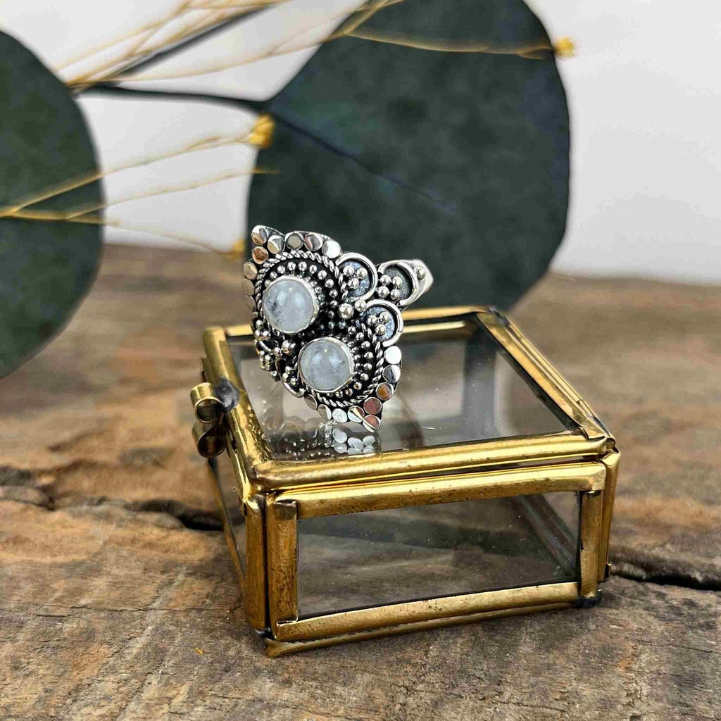 Bague Argent 925 - Pierre de Lune [3120]