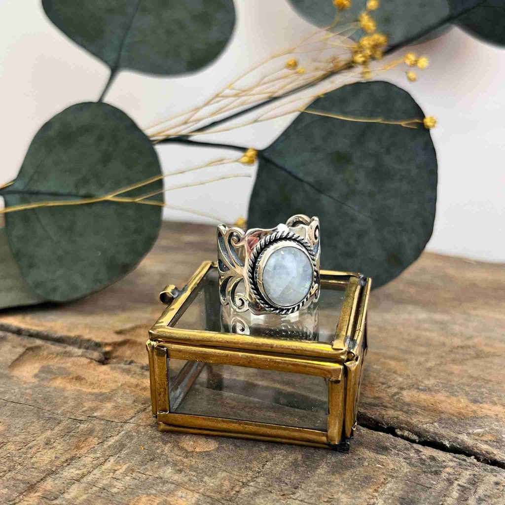 Bague Argent 925 - Pierre de Lune [3131]