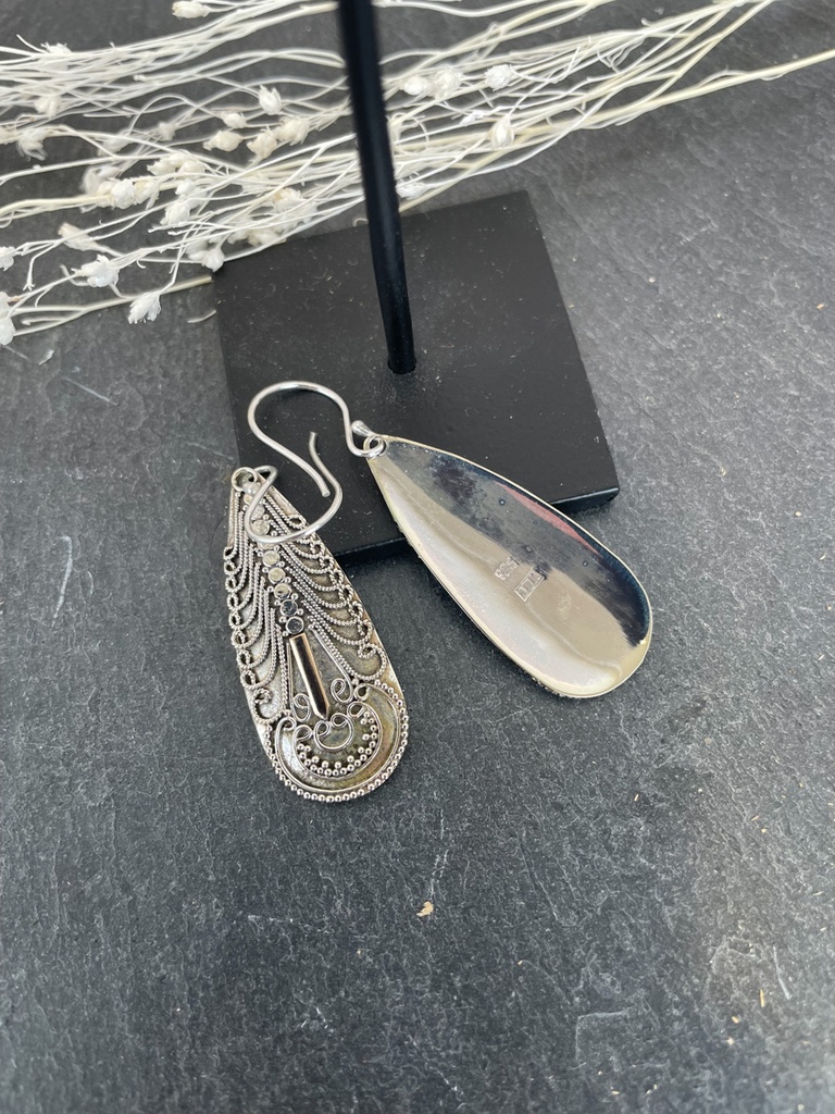 Boucles d'oreilles Argent 925 & Plaqué Or [1738]