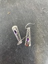 Boucles d'oreilles Argent 925 - Améthyste [1763]