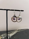 Boucles d'oreilles Argent 925 - Améthyste [1765]