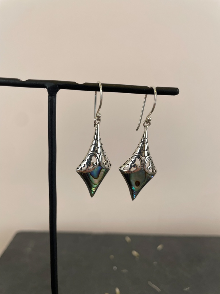 Boucles d'oreilles Argent 925 - Abalone [1789]